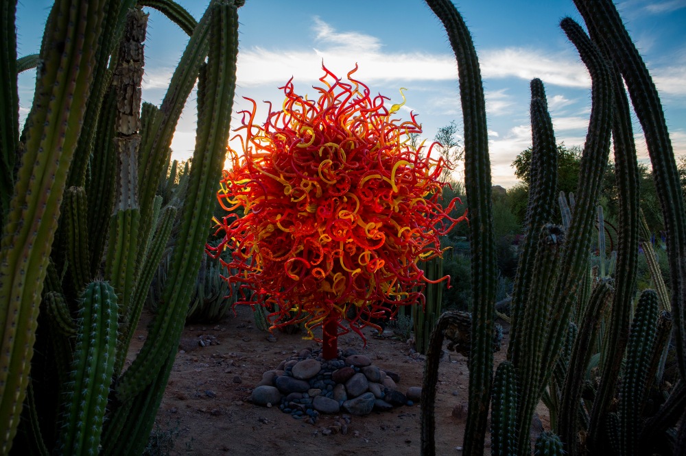 Dale Chihuly, Summer Sun, 2010 15 x 14 x 14'